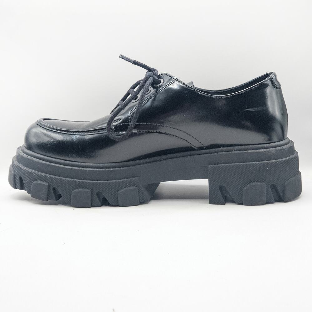 Steve Madden Helga Platform Oxfords Black Size 9 Dark Academia - Picture 8 of 12